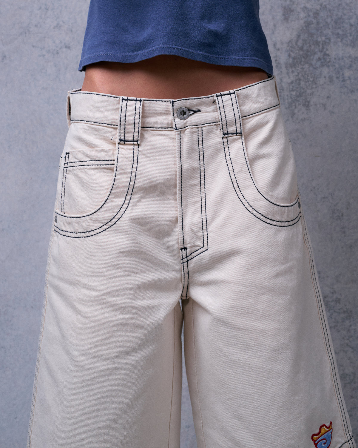 W King Shorts. 14" Inseam. Natural.