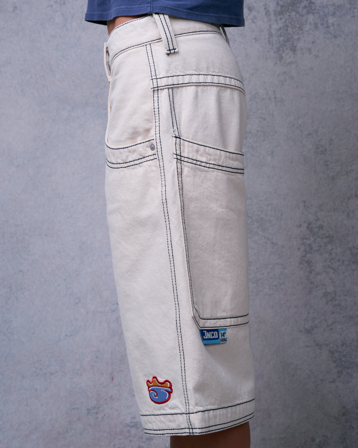 W King Shorts. 14" Inseam. Natural.