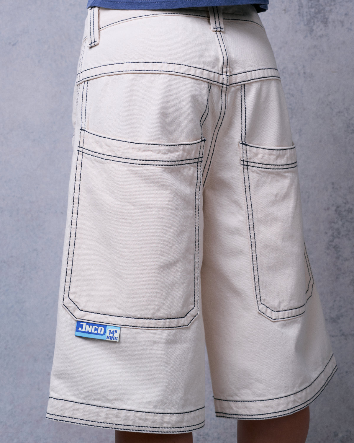 W King Shorts. 14" Inseam. Natural.