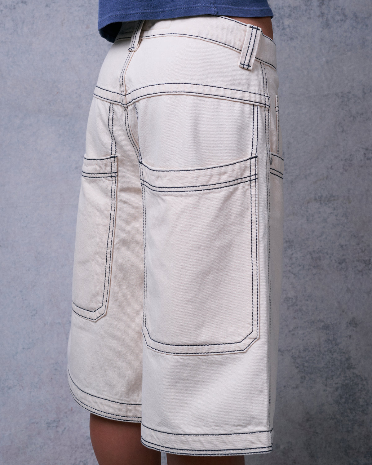 W King Shorts. 14" Inseam. Natural.