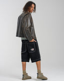 101 Twin Cannon Shorts. 14". Black/Silver J.