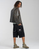 101 Twin Cannon Shorts. 14". Black/Silver J.