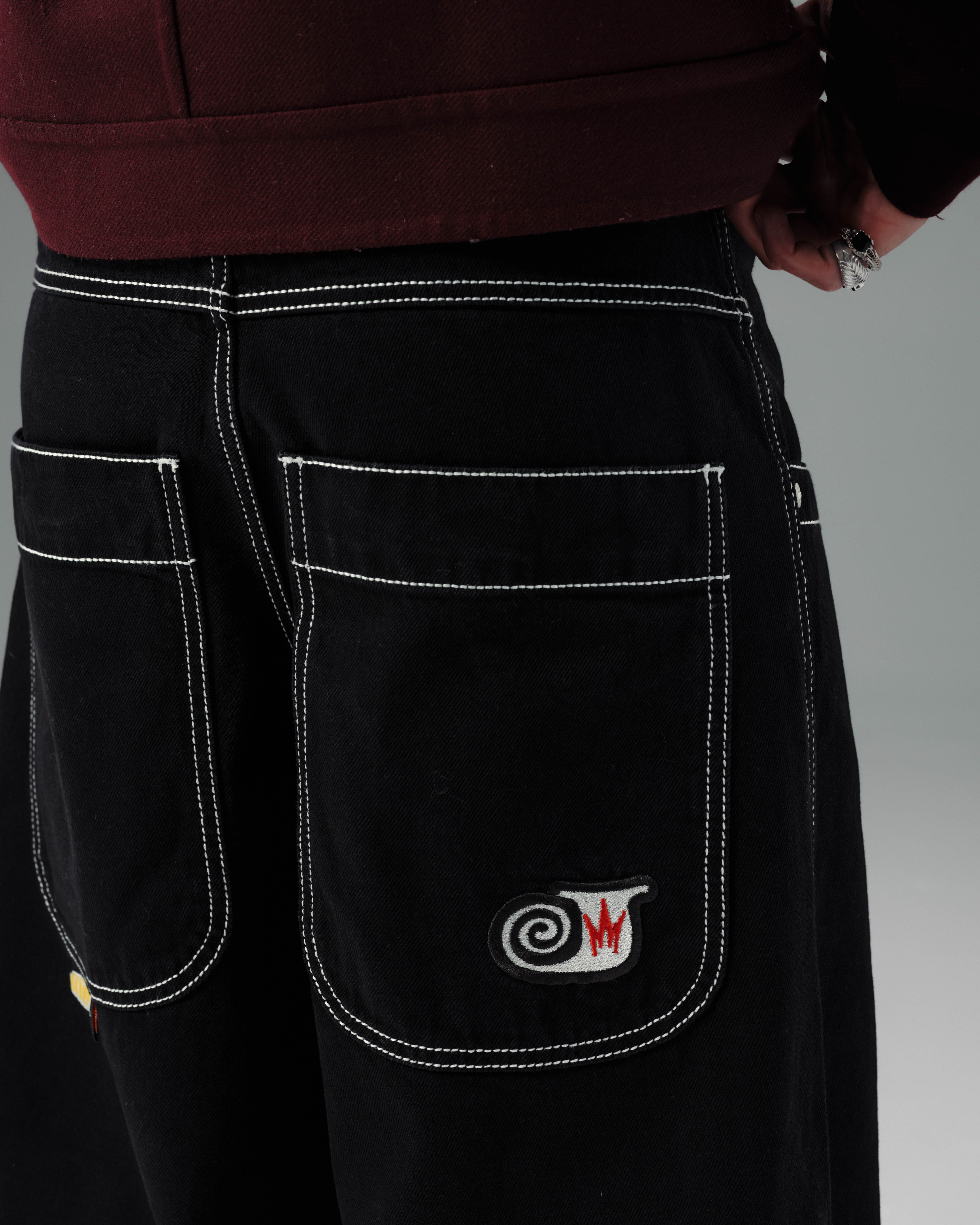 101 Twin Cannon Jeans. 26” Wide Leg. Jet Black. – JNCO Los Angeles