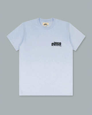 Turntable Tee. Powder Blue.