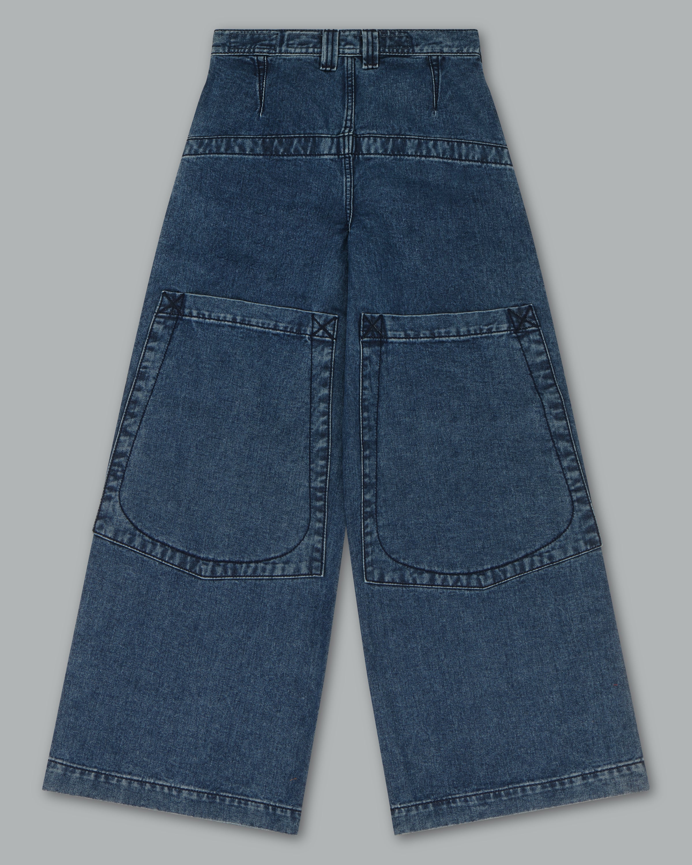 The Camilla Jeans. 27” Wide Leg. Dark Stone. – JNCO Los Angeles