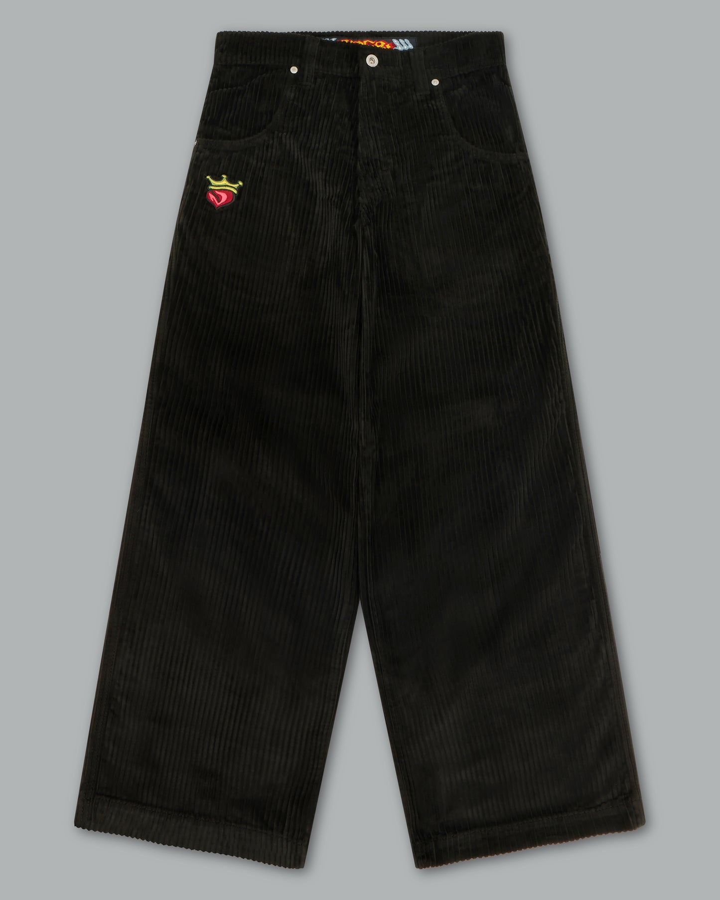 179 Pipes. 23". 4 Wale Corduroy. Black.