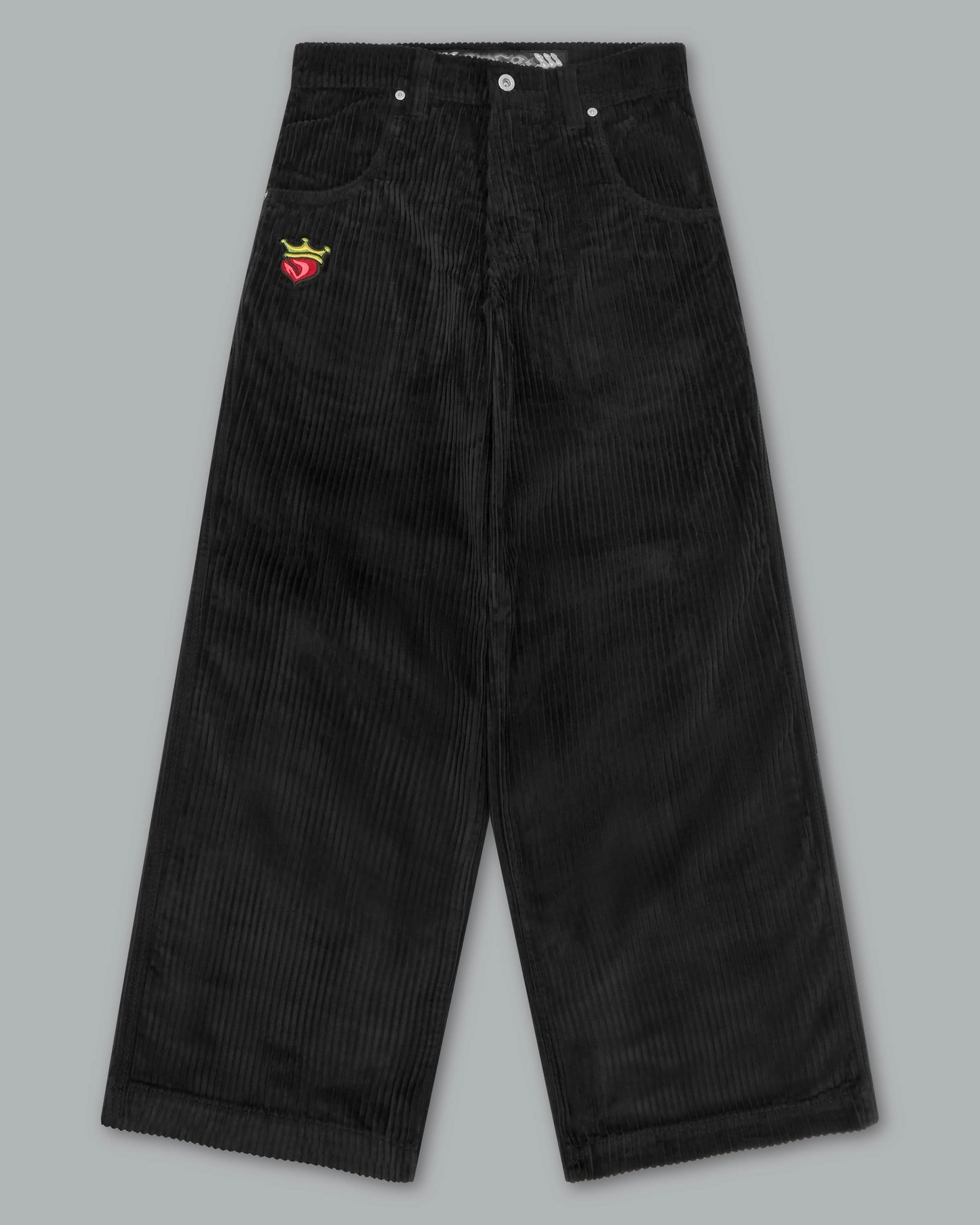 W179 Pipes. 23". 4 Wale Corduroy. Black.