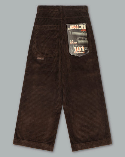 W101 Twin Cannon. 26". 4 Wale Corduroy. Java Brown.