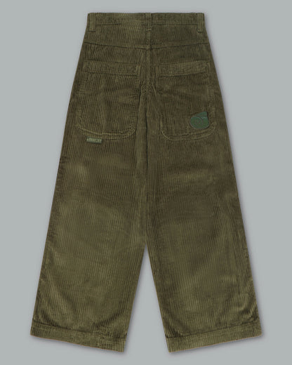 W101 Twin Cannon. 26". 4 Wale Corduroy. Moss. NEW