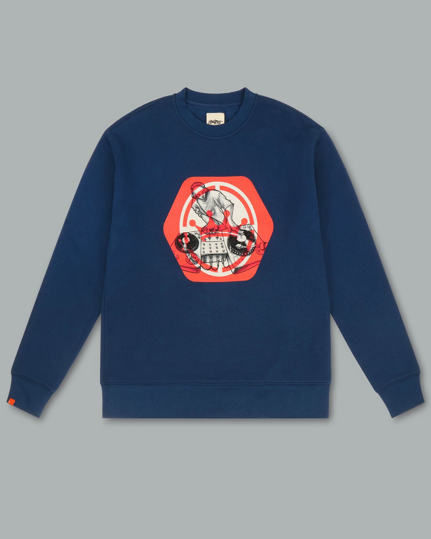 Spindle Crewneck. Cobalt.