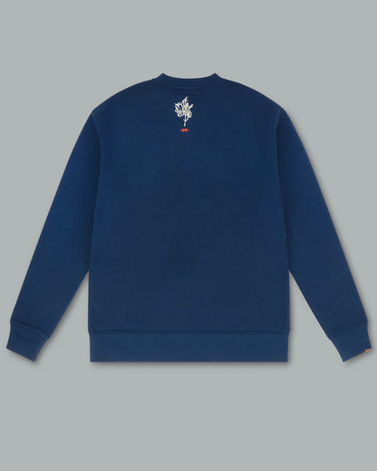 Spindle Crewneck. Cobalt.