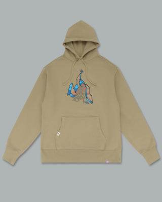 Left Side Hoodie. Sand.