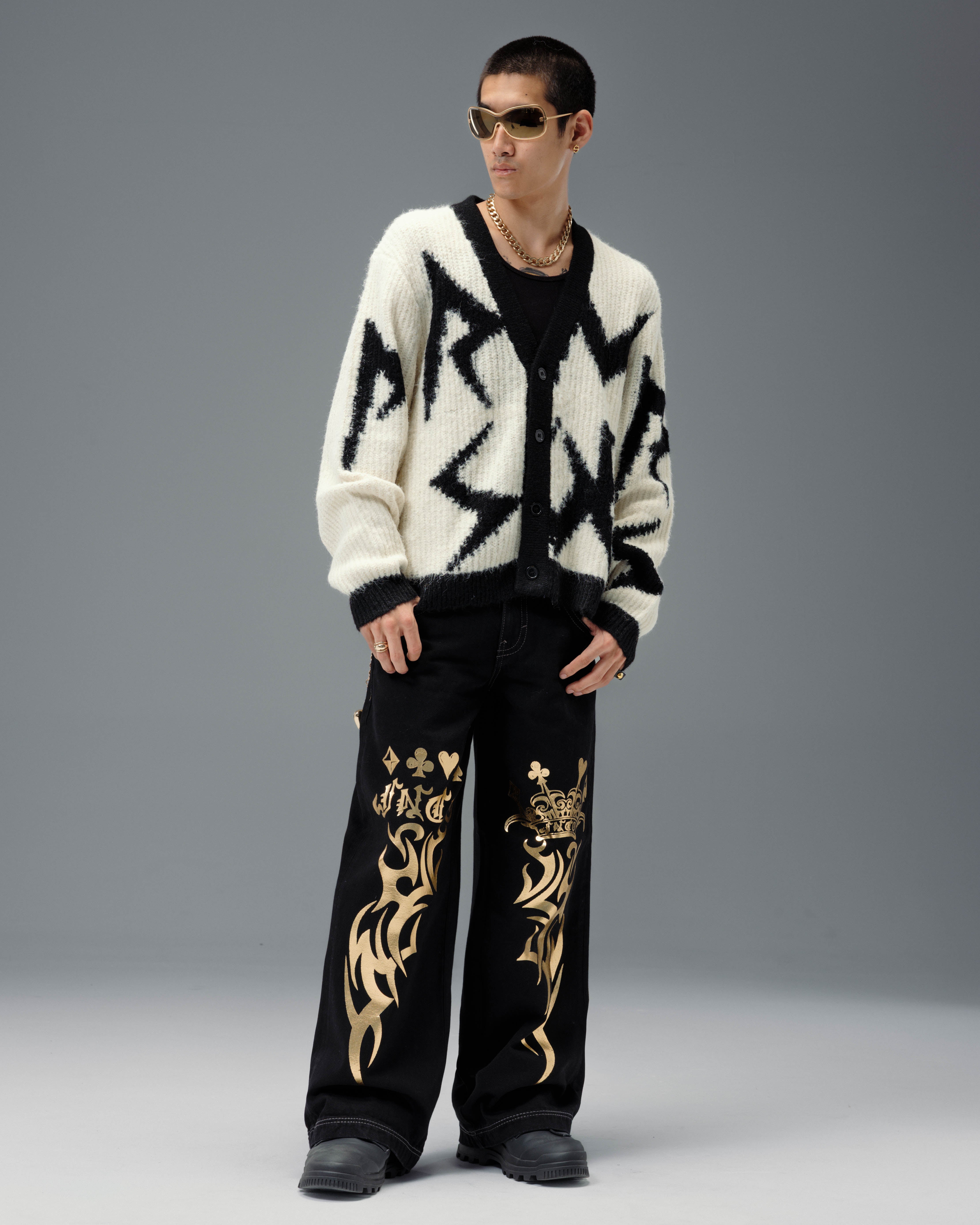 パンツ the gamblers prison straight pants Gambler. 23