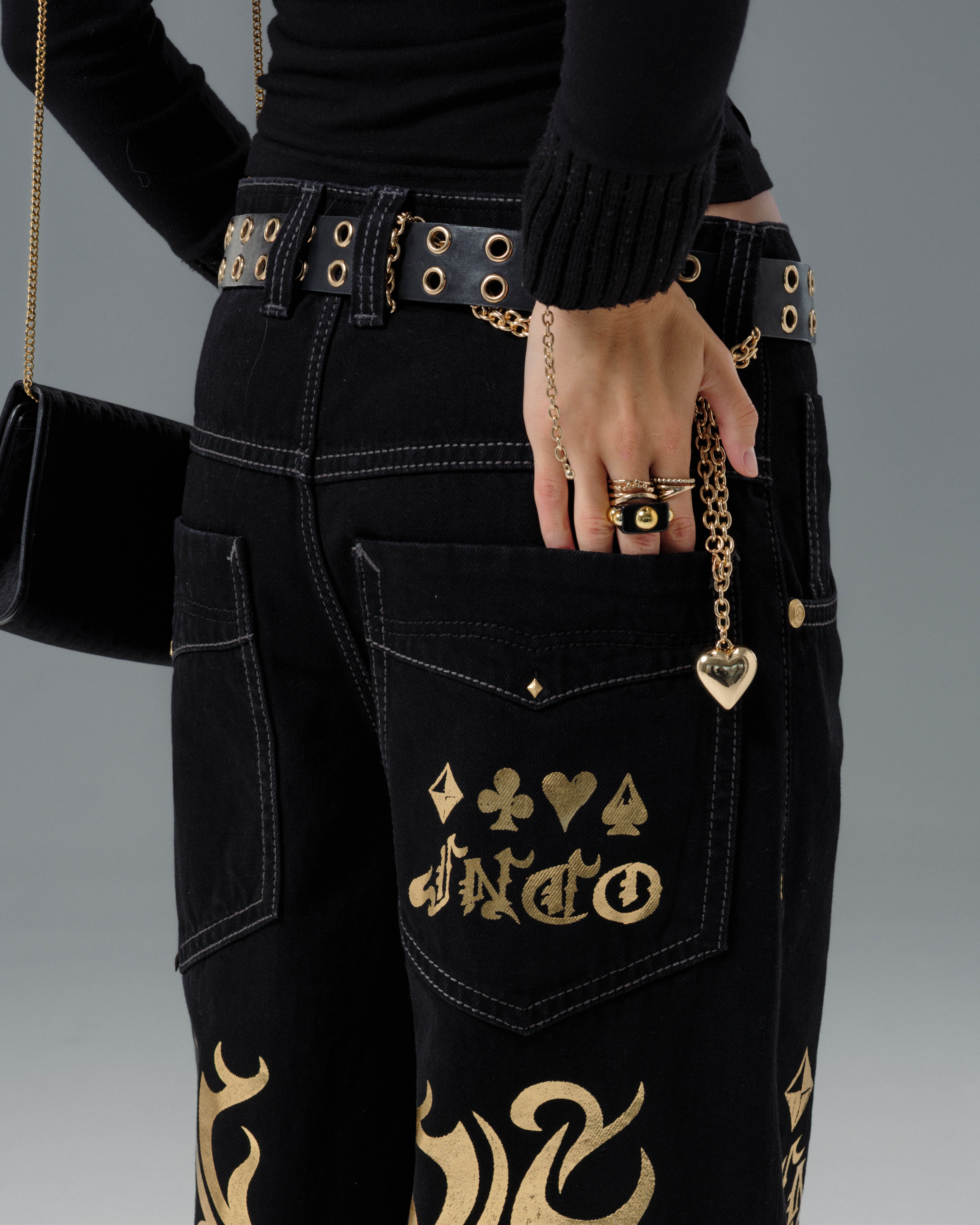 パンツ the gamblers prison straight pants Striped Denim Women's Prisoner Pants Hold Fast - school of cool