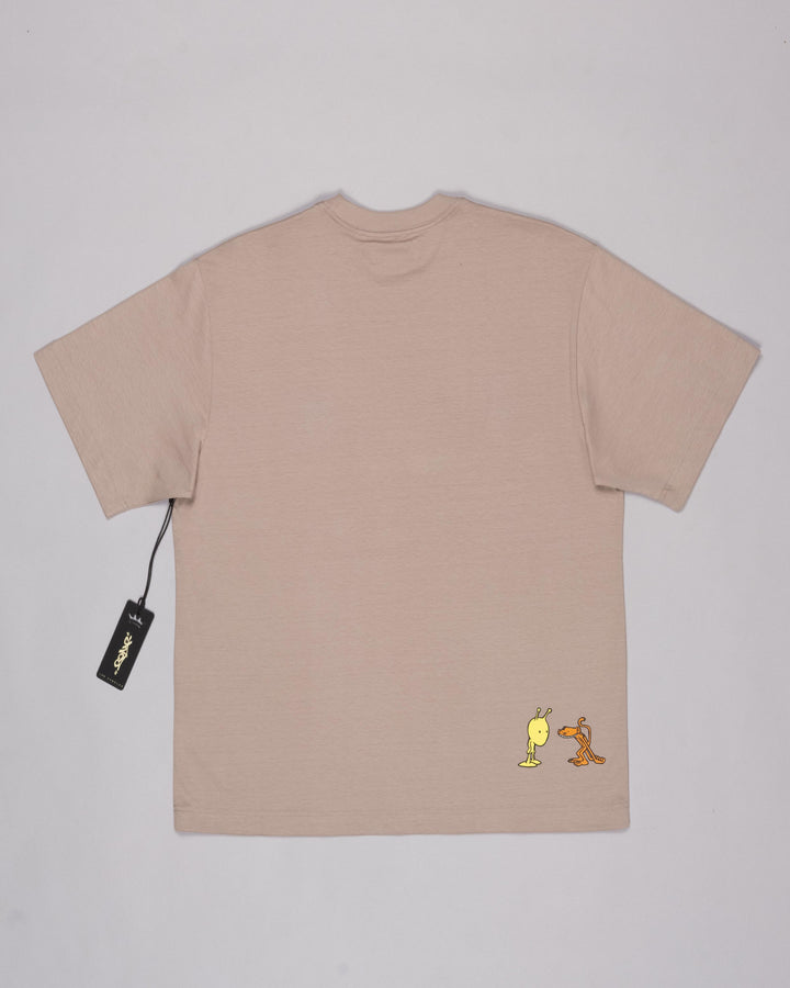 No Monkey Business Tee. Mushroom