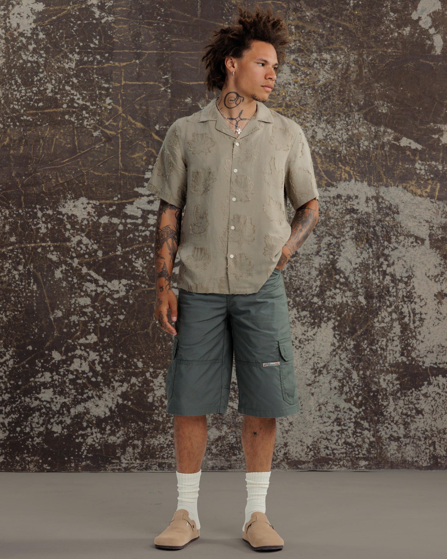 Indicator Cargo Shorts. 14.5” Inseam. Olive.