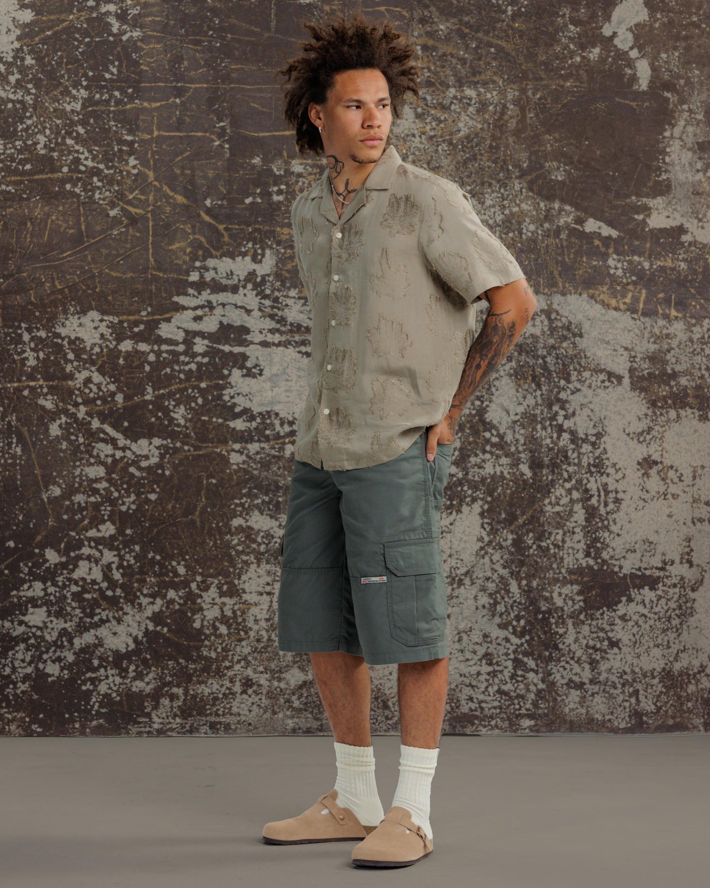 Indicator Cargo Shorts. 14.5” Inseam. Olive.