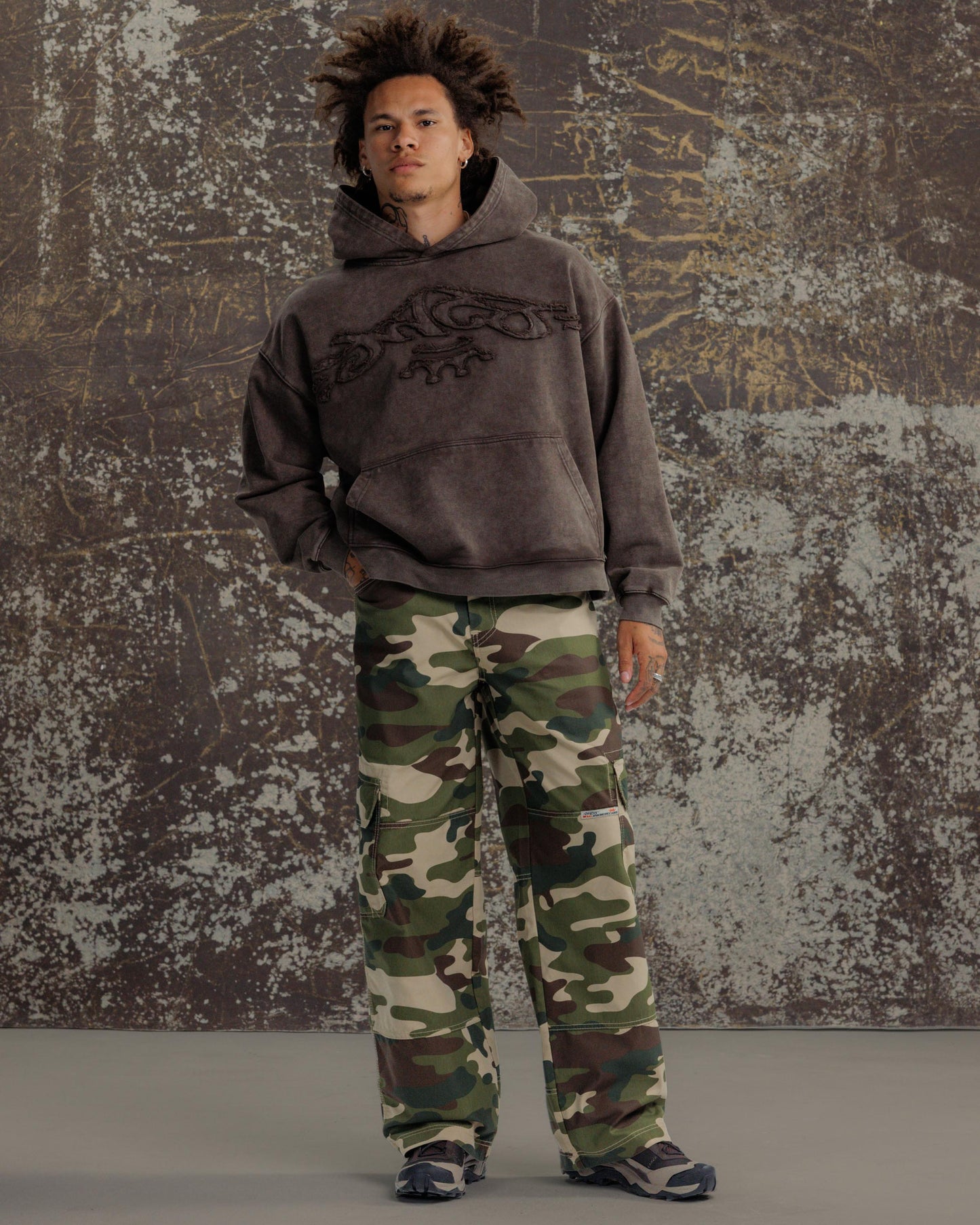 Indicator Cargo Pants. 22”. Swamp Camo.