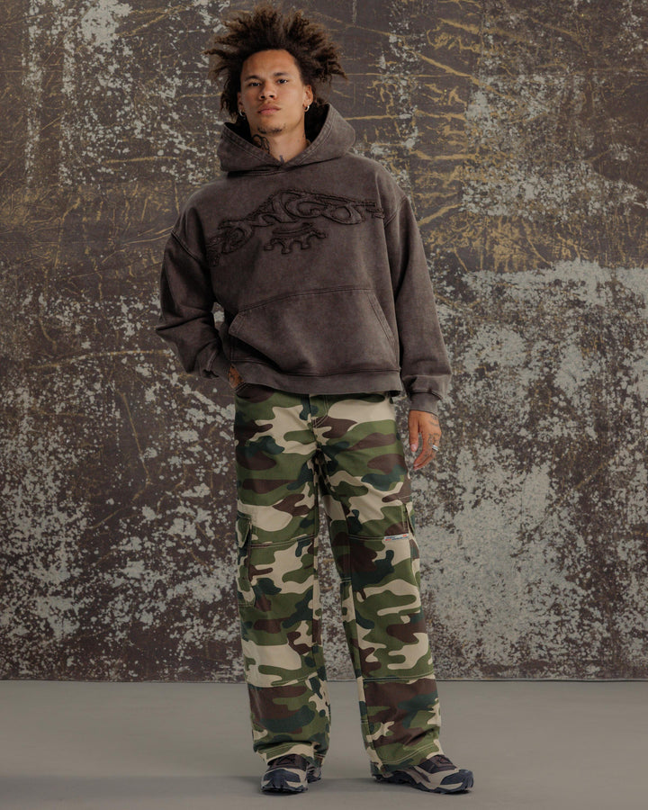 Indicator Cargo Pants. 22”. Swamp Camo.