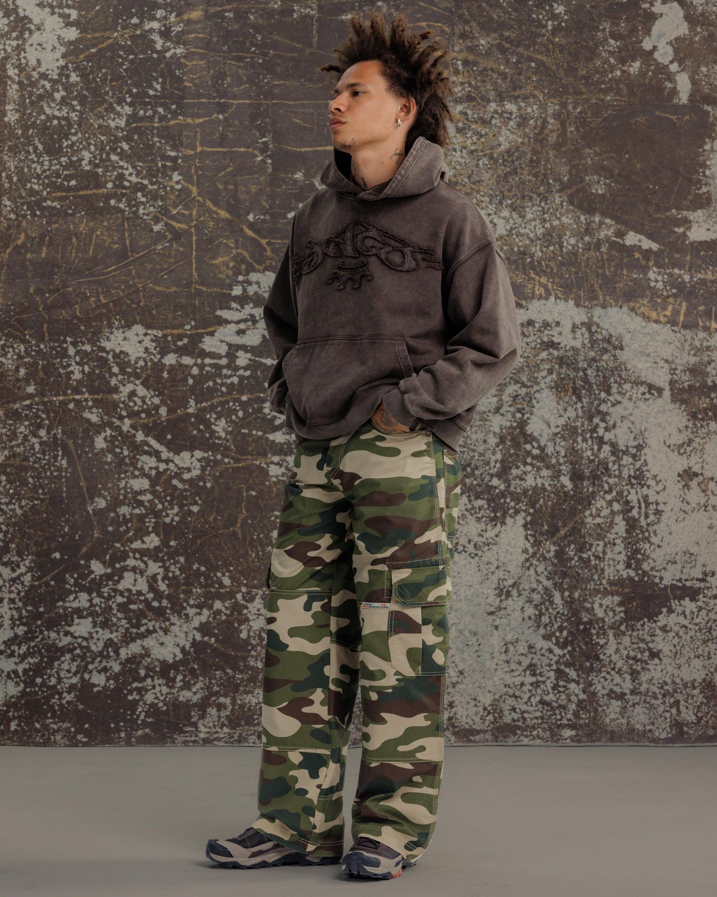 Indicator Cargo Pants. 22”. Swamp Camo.