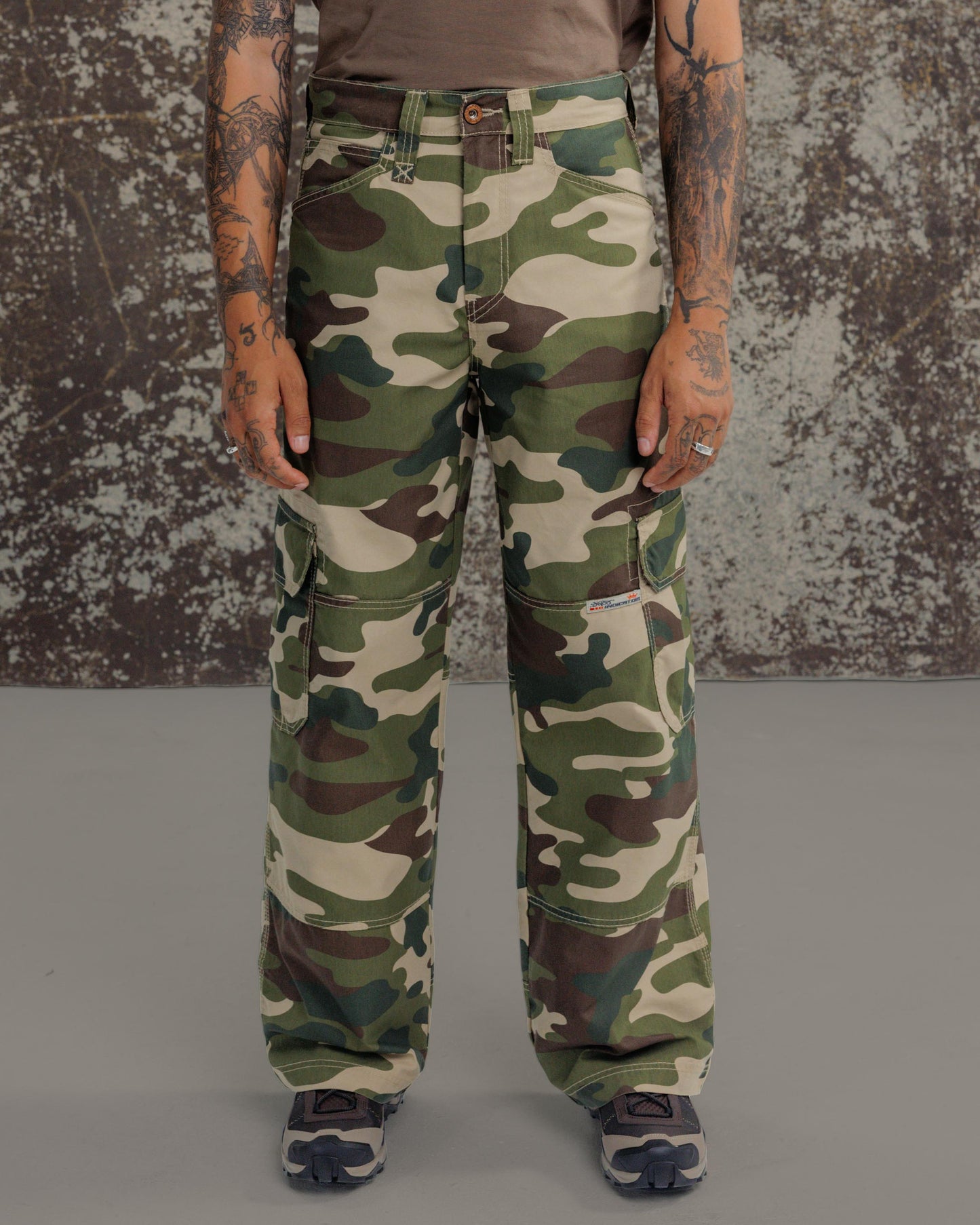 Indicator Cargo Pants. 22”. Swamp Camo.