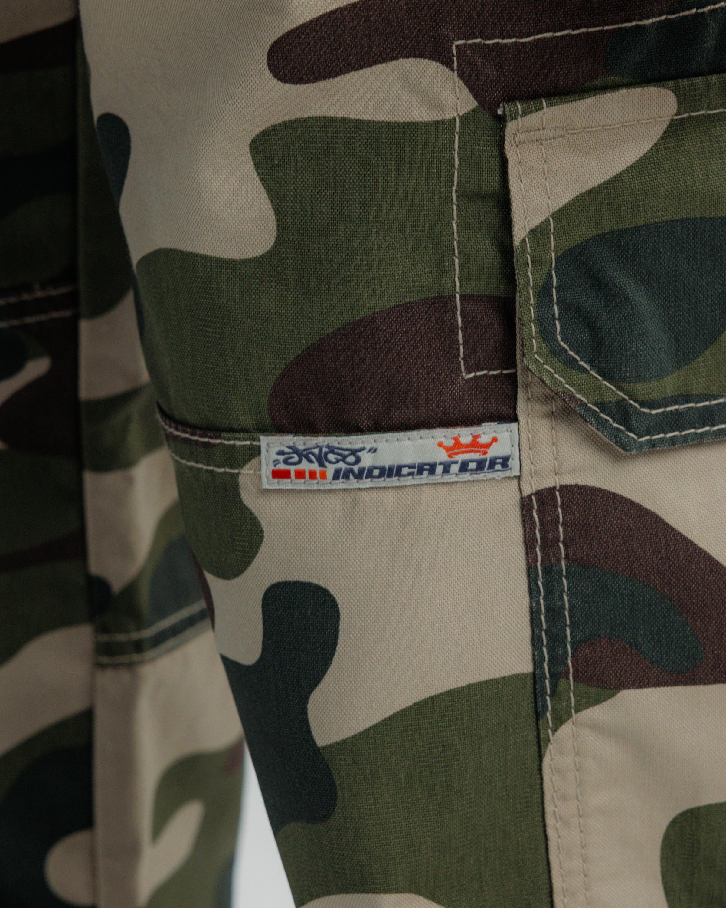 Indicator Cargo Pants. 22” Wide Leg. Swamp Camo. – JNCO Los Angeles
