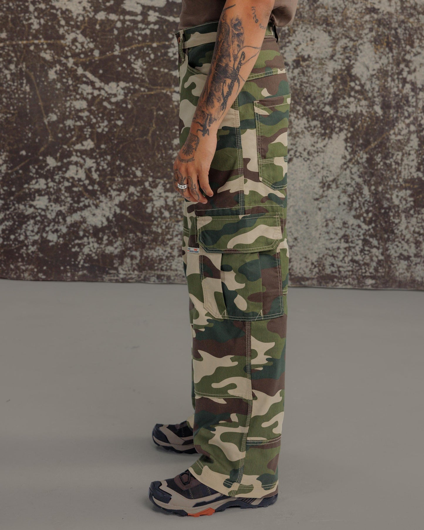 Indicator Cargo Pants. 22”. Swamp Camo.