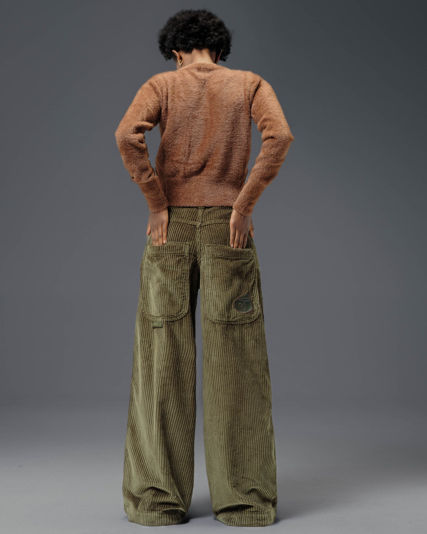 W101 Twin Cannon. 26". 4 Wale Corduroy. Moss. NEW