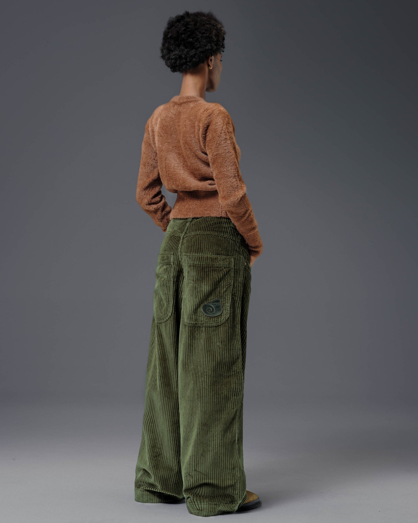 W101 Twin Cannon. 26". 4 Wale Corduroy. Moss. NEW