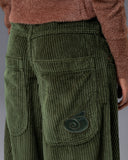 W101 Twin Cannon. 26". 4 Wale Corduroy. Moss. NEW