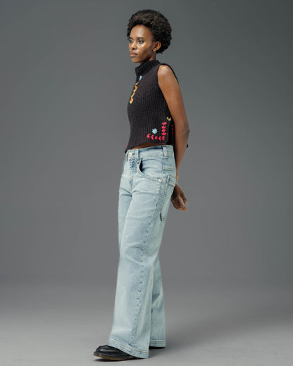 W Gambler. 23". Hand-Sand Vintage.