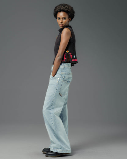 W Gambler. 23". Hand-Sand Vintage.