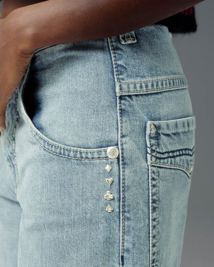 W Gambler. 23". Hand-Sand Vintage.