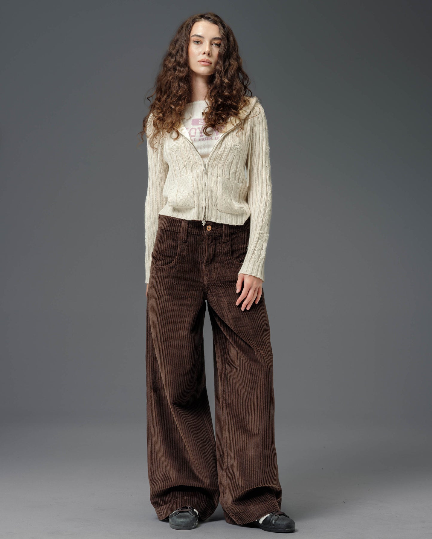 W101 Twin Cannon. 26". 4 Wale Corduroy. Java Brown.