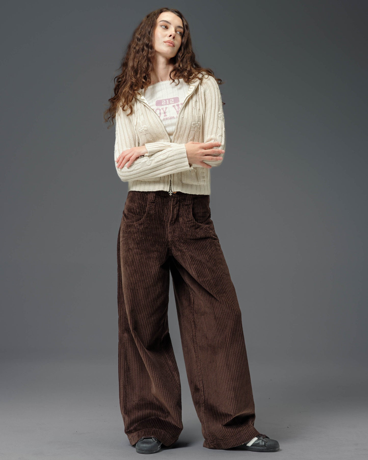 W101 Twin Cannon. 26". 4 Wale Corduroy. Java Brown.