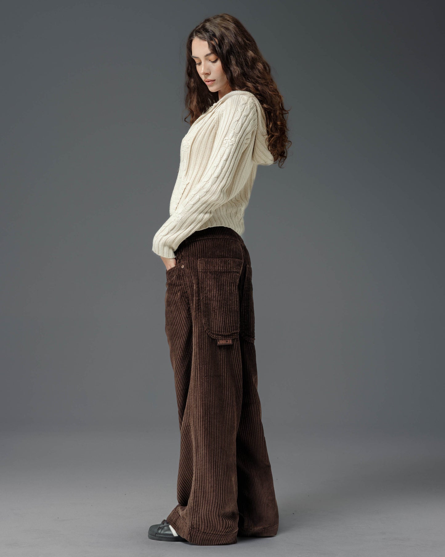 W101 Twin Cannon. 26". 4 Wale Corduroy. Java Brown.