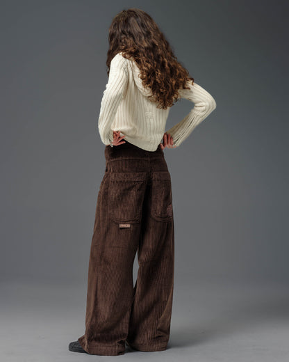 W101 Twin Cannon. 26". 4 Wale Corduroy. Java Brown.