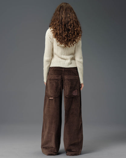 W101 Twin Cannon. 26". 4 Wale Corduroy. Java Brown.