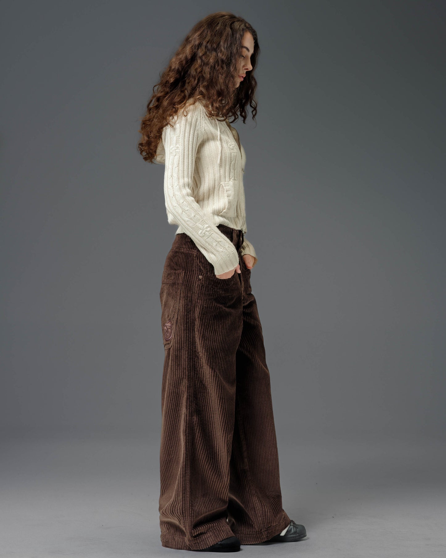 W101 Twin Cannon. 26". 4 Wale Corduroy. Java Brown.