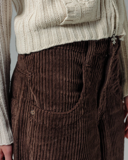 W101 Twin Cannon. 26". 4 Wale Corduroy. Java Brown.