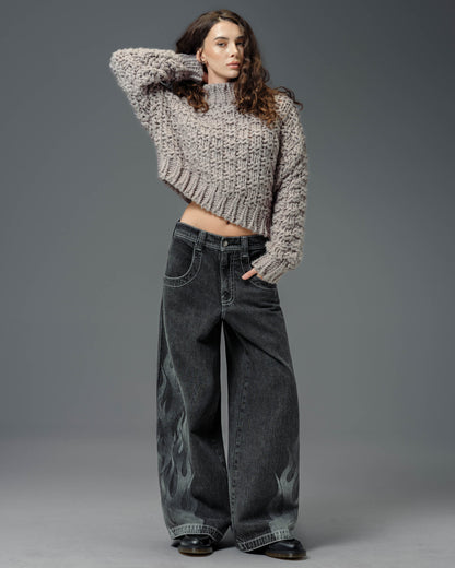 W Flame Hellfire. 26". Black Vintage.