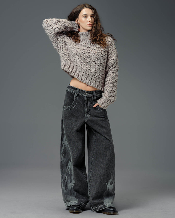 W Flame Hellfire. 26". Black Vintage.