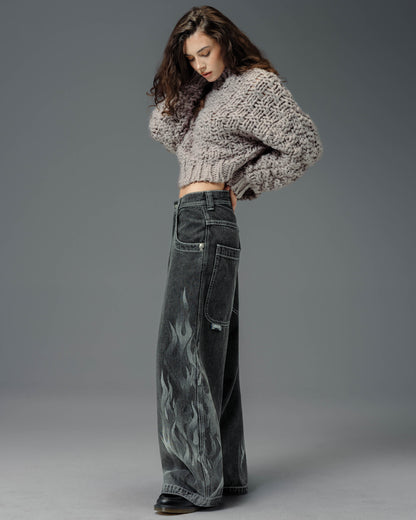 W Flame Hellfire. 26". Black Vintage.