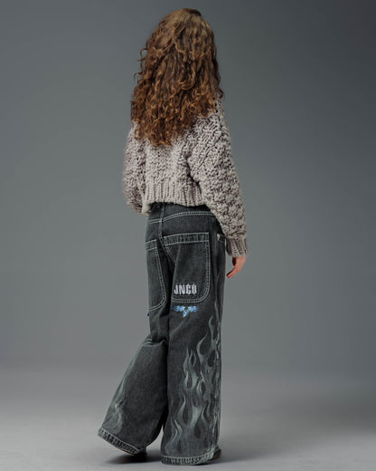 W Flame Hellfire. 26". Black Vintage.