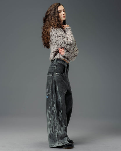 W Flame Hellfire. 26". Black Vintage.