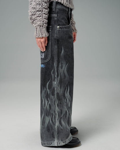 W Flame Hellfire. 26". Black Vintage.