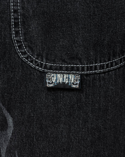 W Flame Hellfire. 26". Black Vintage.