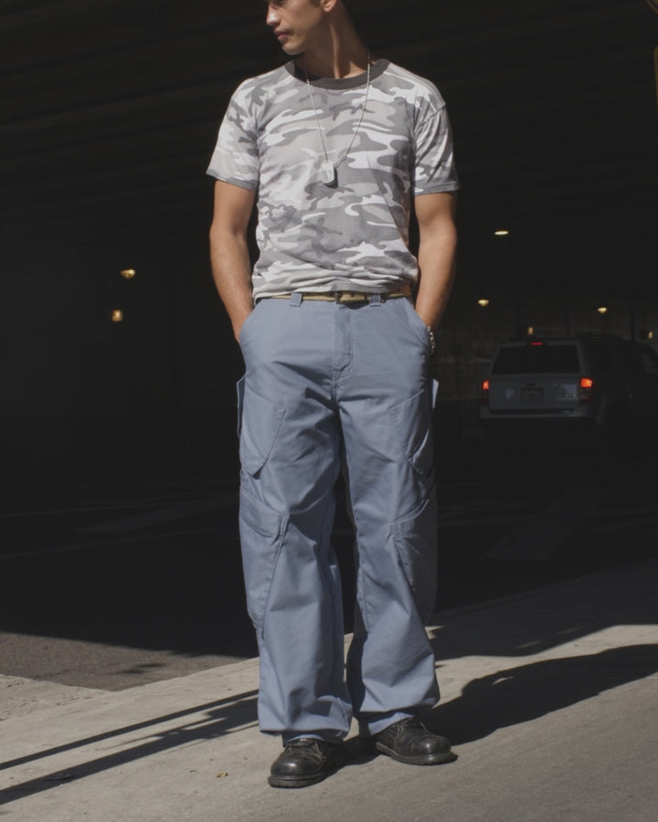 Hummer Cargo Pants. 20”. Blue.
