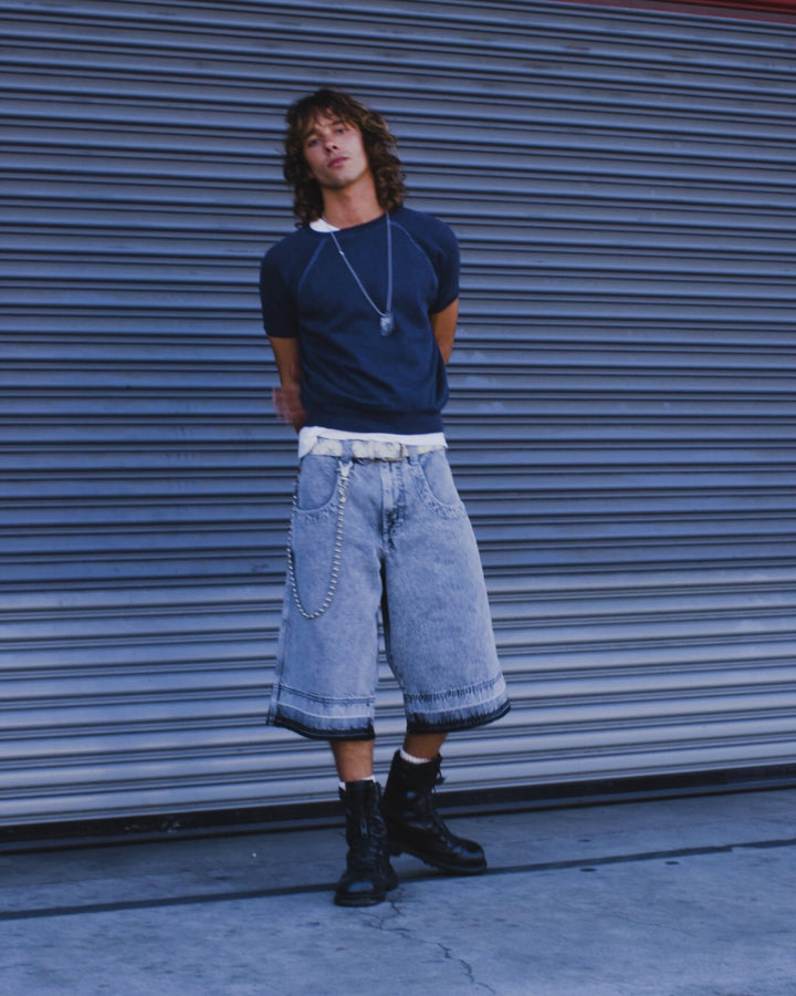 101 Twin Cannon Shorts. 16" Inseam. Black Vintage.