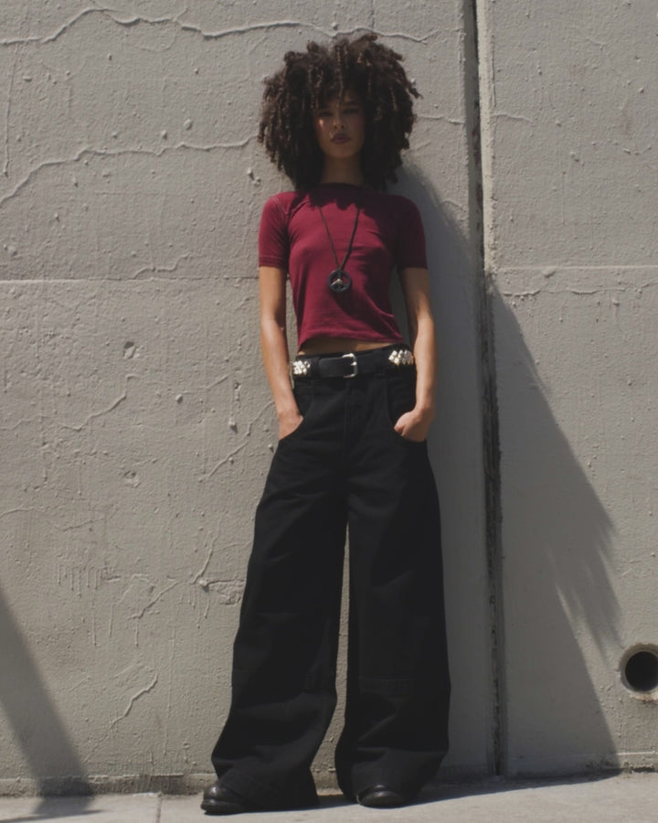 The Camilla Jeans. 27”. Jet Black.